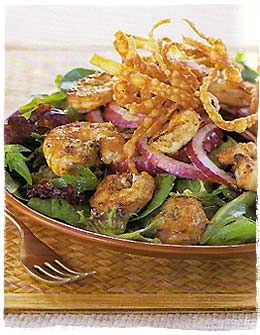 Gingered and Grilled Shrimp Salad