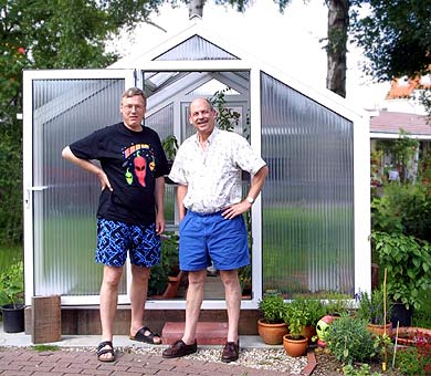 Dave & Harald at HZ's Greenhouse