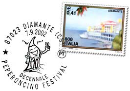 Peperoncino stamp and postmark