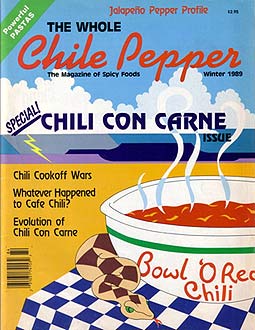 October '89 Chili Cover of The Whole Chile Pepper