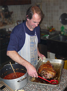 Knusprige Schweinekeule