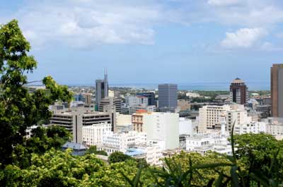Port Louis, the capital of Mauritius.