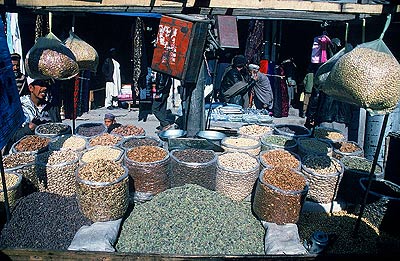 Afghan food market.