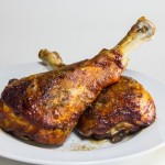 Mesquite-Grilled Turkey Legs with Jalapeño-Cilantro Lime Basting Sauce
