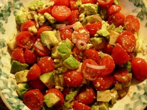 Perfectly Pungent Avocado-Tomato Salad