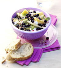 quinoa salad with wild blueberries