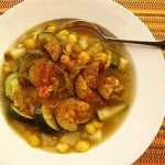 Zucchini and Hominy Soup